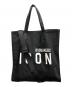 DSQUARED2（ディースクエアード）の古着「2WAYバッグ トートバッグ ショルダーバッグ 	ICON（アイコン）」｜ブラック