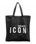 DSQUARED2 (ディースクエアード) 2WAYバッグ トートバッグ ショルダーバッグ 	ICON（アイコン） ブラック サイズ:実寸サイズにてご確認ください：13000円