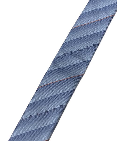 LOUIS VUITTON（ルイ ヴィトン）LOUIS VUITTON (ルイ ヴィトン) ネクタイ クラヴァットモノグラム シャドウライン ブルー サイズ:十分ご理解の上ご入札ください。の古着・服飾アイテム