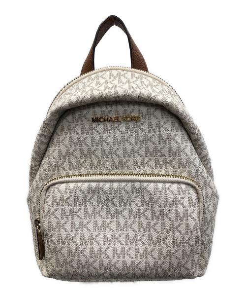 MICHAEL KORS（マイケル・コース）MICHAEL KORS (マイケル・コース) リュック ERIN（エリン）シグネチャー スモール コンバーチブル アイボリー サイズ:実寸サイズにてご確認くださいの古着・服飾アイテム