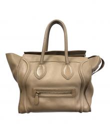 CELINE（セリーヌ）の古着「ハンドバッグ Luggage Mini Shopper（ラゲッジ ミニ ショッパー）」｜キャメル