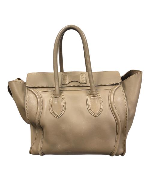 CELINE（セリーヌ）CELINE (セリーヌ) ハンドバッグ Luggage Mini Shopper（ラゲッジ ミニ ショッパー） キャメル サイズ:実寸サイズにてご確認くださいの古着・服飾アイテム