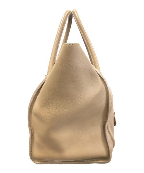 CELINE（セリーヌ）CELINE (セリーヌ) ハンドバッグ Luggage Mini Shopper（ラゲッジ ミニ ショッパー） キャメル サイズ:実寸サイズにてご確認くださいの古着・服飾アイテム