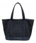 中古・古着 PORTER GIRL (ポーターガール) BOYFRIEND TOTE TOTE BAG(L)（ボーイフレンド トート トート バッグ エル） ネイビー サイズ:実寸サイズにてご確認ください：8000円