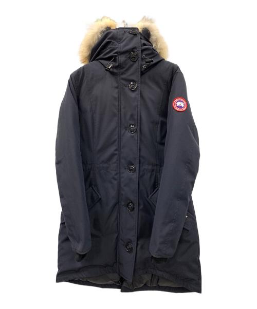 CANADA GOOSE（カナダグース）CANADA GOOSE (カナダグース) ダウンコート ROSSCLAIR PARKA（ロスクレア パーカ） ネイビー サイズ:Lの古着・服飾アイテム