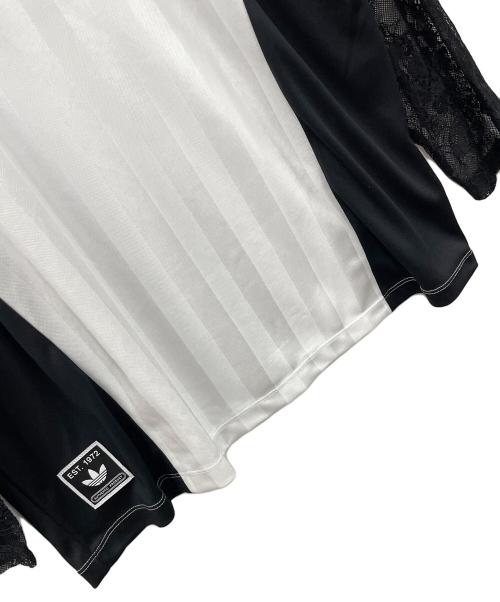 adidas（アディダス）adidas (アディダス) ジャージ ロングスリーブ レース ジャージ ホワイト×ブラック サイズ:2XLの古着・服飾アイテム
