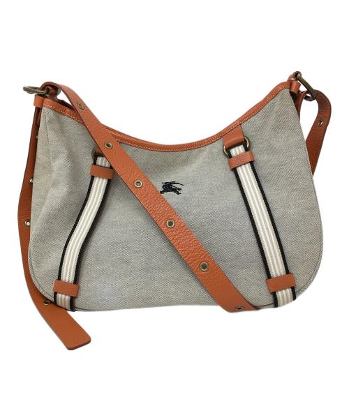 BURBERRY BLUE LABEL（バーバリー ブルー レーベル）BURBERRY BLUE LABEL (バーバリー ブルー レーベル) ショルダーバッグ グレー×ブラウン サイズ:実寸サイズにてご確認ください。の古着・服飾アイテム