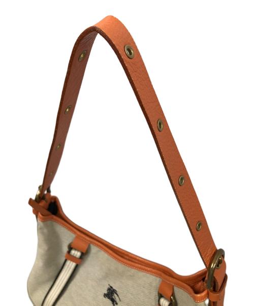 BURBERRY BLUE LABEL（バーバリー ブルー レーベル）BURBERRY BLUE LABEL (バーバリー ブルー レーベル) ショルダーバッグ グレー×ブラウン サイズ:実寸サイズにてご確認ください。の古着・服飾アイテム