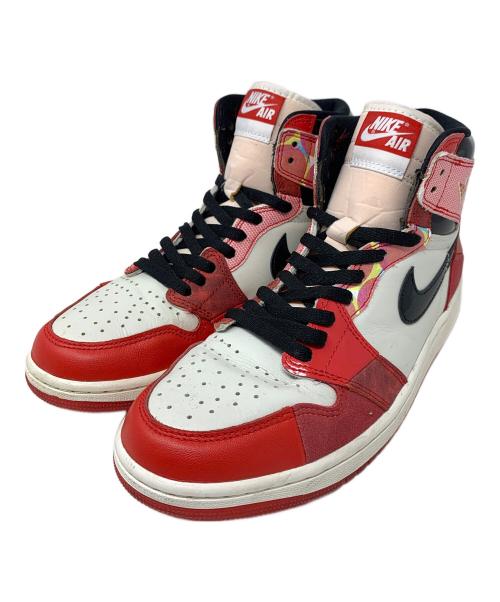 NIKE（ナイキ）NIKE (ナイキ) SPIDER-MAN (スパイダーマン) スニーカー AIR JORDAN 1 RETRO HIGH OG (エア ジョーダン 1 レトロ ハイ OG ) レッド×ホワイト サイズ:27.5cmの古着・服飾アイテム