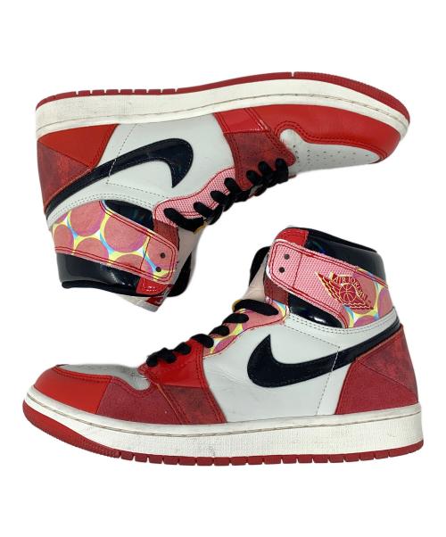 NIKE（ナイキ）NIKE (ナイキ) SPIDER-MAN (スパイダーマン) スニーカー AIR JORDAN 1 RETRO HIGH OG (エア ジョーダン 1 レトロ ハイ OG ) レッド×ホワイト サイズ:27.5cmの古着・服飾アイテム