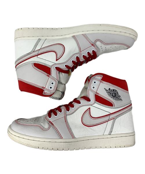 NIKE（ナイキ）NIKE (ナイキ) スニーカー AIR JORDAN 1 RETRO HIGH OG（エアジョーダン1 レトロ ハイ OG） ホワイト×レッド サイズ:29cmの古着・服飾アイテム