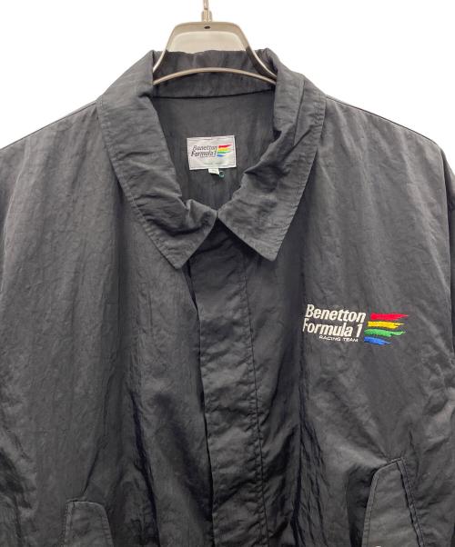 Benetton Formula 1（ベネトン フォーミュラ １）Benetton Formula 1 (ベネトン フォーミュラ １) ナイロンジャケット ブラック サイズ:46の古着・服飾アイテム