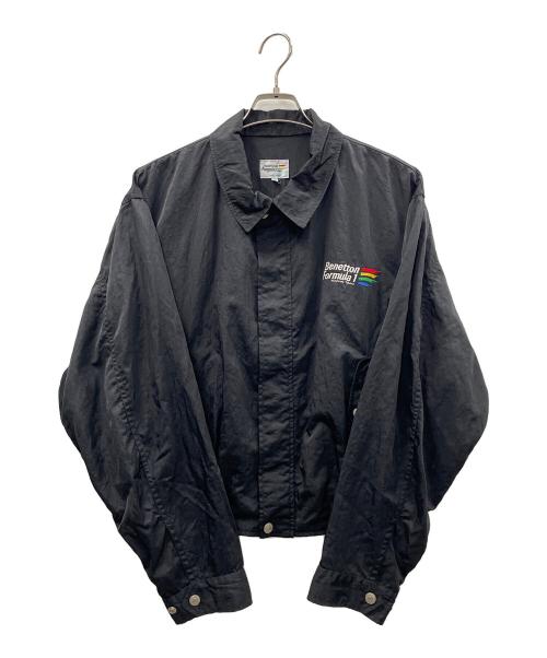 Benetton Formula 1（ベネトン フォーミュラ １）Benetton Formula 1 (ベネトン フォーミュラ １) ナイロンジャケット ブラック サイズ:46の古着・服飾アイテム