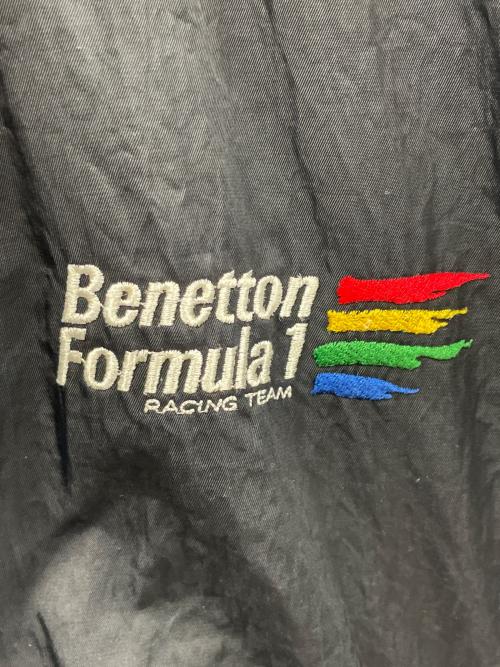 Benetton Formula 1（ベネトン フォーミュラ １）Benetton Formula 1 (ベネトン フォーミュラ １) ナイロンジャケット ブラック サイズ:46の古着・服飾アイテム