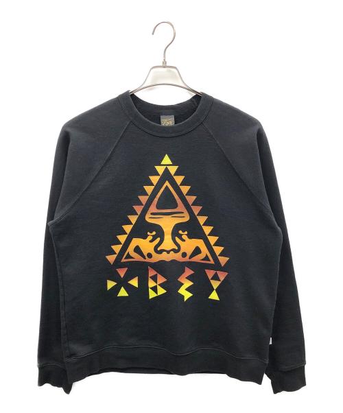 OBEY（オベイ）OBEY (オベイ) スウェット ブラック サイズ:Lの古着・服飾アイテム