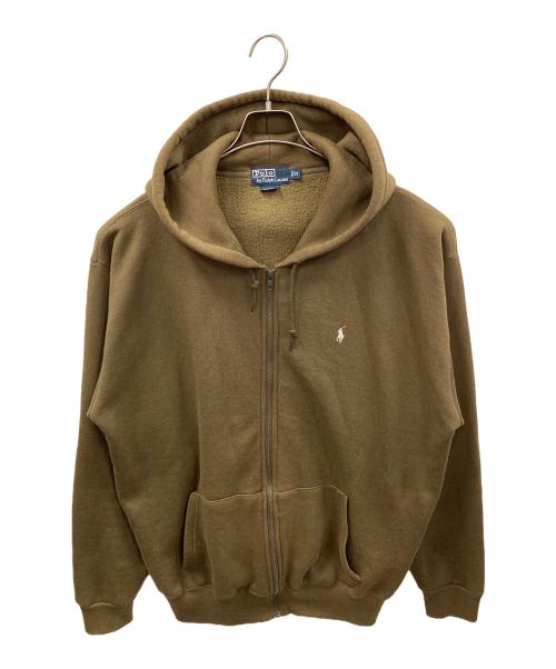 POLO RALPH LAUREN（ポロ・ラルフローレン）POLO RALPH LAUREN (ポロ・ラルフローレン) ジップパーカー オリーブ サイズ:Mの古着・服飾アイテム