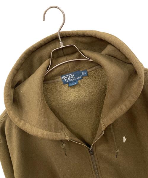 POLO RALPH LAUREN（ポロ・ラルフローレン）POLO RALPH LAUREN (ポロ・ラルフローレン) ジップパーカー オリーブ サイズ:Mの古着・服飾アイテム