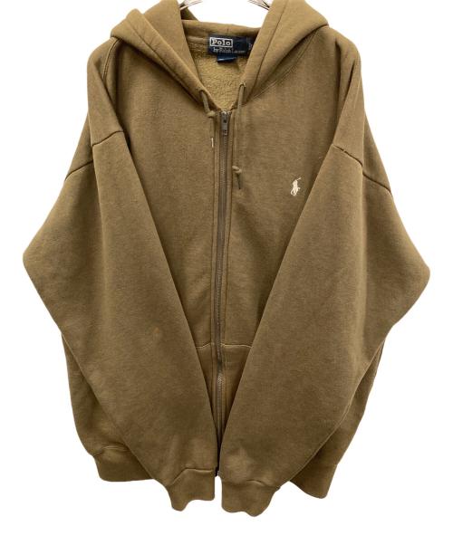 POLO RALPH LAUREN（ポロ・ラルフローレン）POLO RALPH LAUREN (ポロ・ラルフローレン) ジップパーカー オリーブ サイズ:Mの古着・服飾アイテム