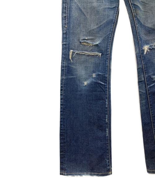TMT（ティーエムティー）TMT (ティーエムティー) ダメージデニムパンツ インディゴ サイズ:Mの古着・服飾アイテム