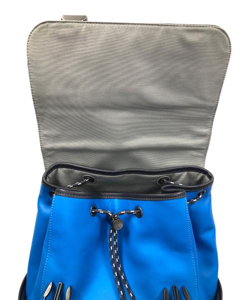 COACH（コーチ）COACH (コーチ) リュック カラーブロック トラック バックパック ブルー×アイボリー サイズ:実寸サイズにてご確認くださいの古着・服飾アイテム