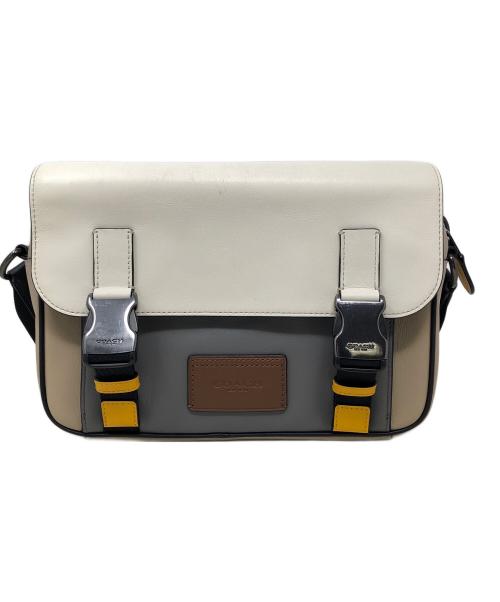 COACH（コーチ）COACH (コーチ) メッセンジャーバッグ トラック クロスボディ バッグ イン カラーブロック アイボリー×グレー サイズ:実寸サイズにてご確認ください。の古着・服飾アイテム