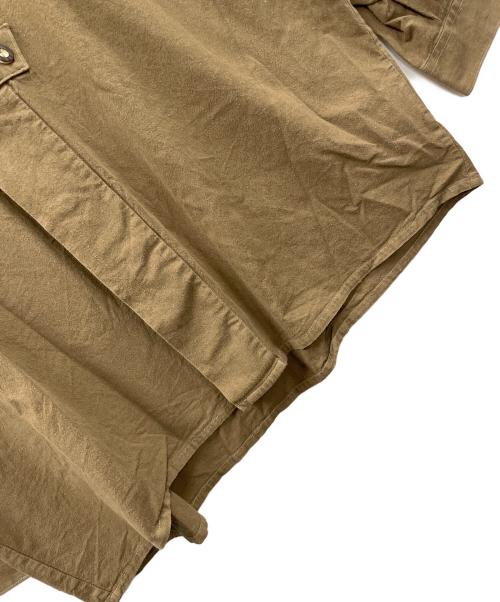 canda（シーアンドエー）canda (シーアンドエー) 長袖シャツ チロリアンシャツ ブラウン サイズ:XLの古着・服飾アイテム