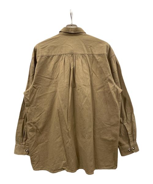 canda（シーアンドエー）canda (シーアンドエー) 長袖シャツ チロリアンシャツ ブラウン サイズ:XLの古着・服飾アイテム