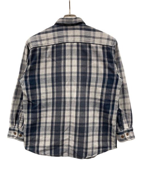 ST JOHN'S BAY（セントジョンズベイ）ST JOHN'S BAY (セントジョンズベイ) ネルシャツ グレー×ネイビー サイズ:MEDIUMの古着・服飾アイテム