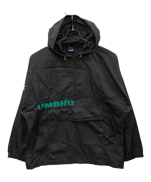UMBRO（アンブロ）UMBRO (アンブロ) ナイロンジャケット アノラックパーカー ブラック サイズ:Lの古着・服飾アイテム