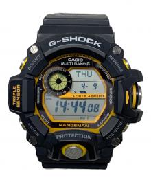 CASIO（カシオ）の古着「腕時計 G-SHOCK（ジーショック） ソーラー充電 デジタルウォッチ」｜イエロー