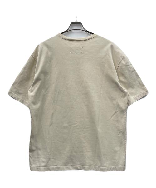 Maison Margiela（メゾンマルジェラ）Maison Margiela (メゾンマルジェラ) 半袖カットソー クルーネックTシャツ アイボリー サイズ:46の古着・服飾アイテム