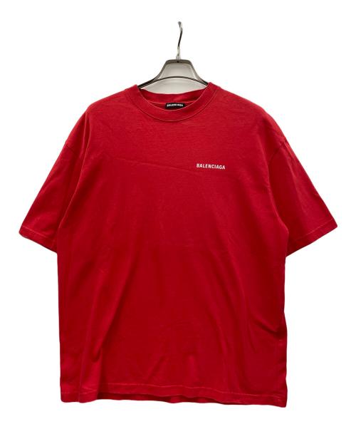 BALENCIAGA（バレンシアガ）BALENCIAGA (バレンシアガ) 半袖カットソー レッド サイズ:Mの古着・服飾アイテム