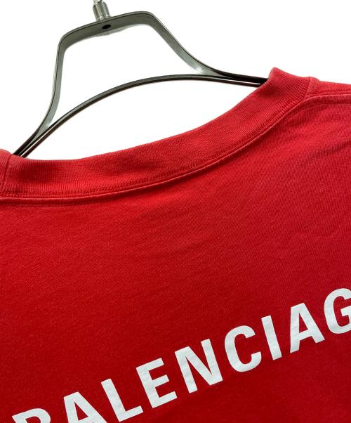 BALENCIAGA（バレンシアガ）BALENCIAGA (バレンシアガ) 半袖カットソー レッド サイズ:Mの古着・服飾アイテム