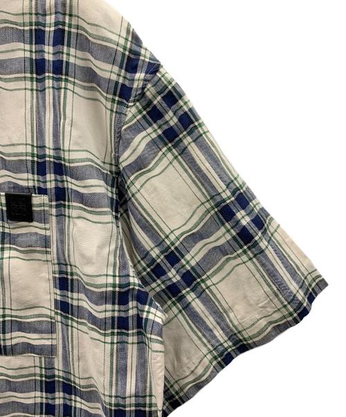 LOEWE（ロエベ）LOEWE (ロエベ) 半袖シャツ アイボリー×ブルー サイズ:37の古着・服飾アイテム