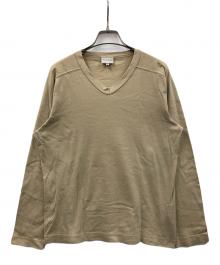 DRIES VAN NOTEN（ドリスヴァンノッテン）の古着「Vネックカットソー」｜ベージュ
