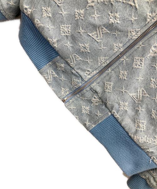 SUPPLIER（サプライヤー）SUPPLIER (サプライヤー) ジップパーカー MONOGRAM DENIM HOODIE（モノグラム デニム フーディ） スカイブルー サイズ:Sの古着・服飾アイテム