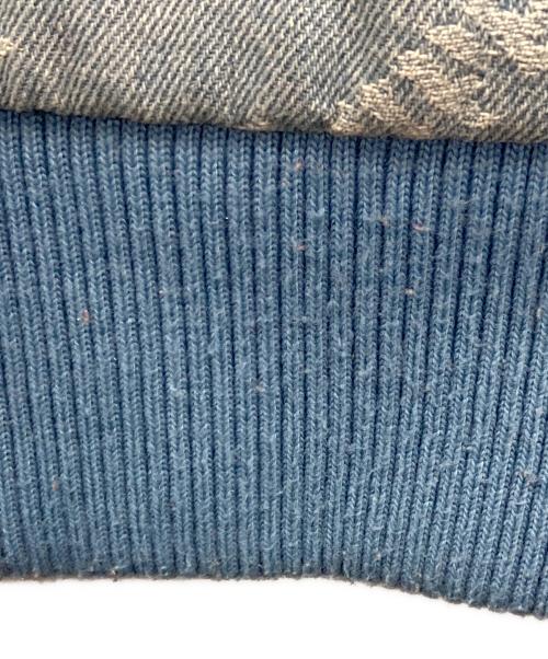 SUPPLIER（サプライヤー）SUPPLIER (サプライヤー) ジップパーカー MONOGRAM DENIM HOODIE（モノグラム デニム フーディ） スカイブルー サイズ:Sの古着・服飾アイテム