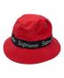 中古・古着 SUPREME (シュプリーム) バケットハット TAPED SEAM CRUSHER（テープド シーム クラッシャー） 帽子 レッド サイズ:実寸サイズにてご確認ください。：15000円