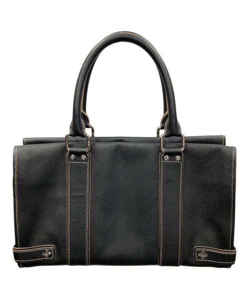 MCM（エムシーエム）MCM (エムシーエム) ハンドバッグ Black Leather Studdes Frame Bag（ブラック レザー スタッデッド フレーム バッグ） ブラック サイズ:実寸サイズにてご確認ください。の古着・服飾アイテム