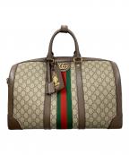 GUCCIグッチ）の古着「ダッフルバッグ ボストンバッグ GG スプリーム」｜ブラウン