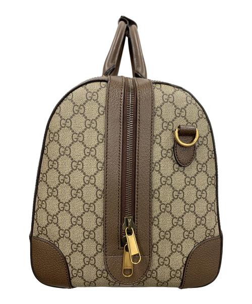 GUCCI（グッチ）GUCCI (グッチ) ダッフルバッグ ボストンバッグ GG スプリーム ブラウン サイズ:実寸サイズにてご確認ください。の古着・服飾アイテム