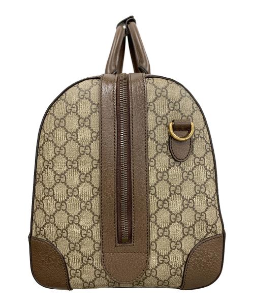 GUCCI（グッチ）GUCCI (グッチ) ダッフルバッグ ボストンバッグ GG スプリーム ブラウン サイズ:実寸サイズにてご確認ください。の古着・服飾アイテム