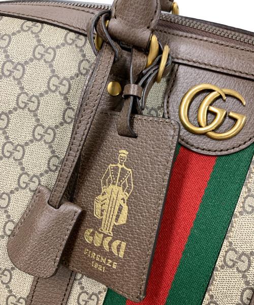 GUCCI（グッチ）GUCCI (グッチ) ダッフルバッグ ボストンバッグ GG スプリーム ブラウン サイズ:実寸サイズにてご確認ください。の古着・服飾アイテム