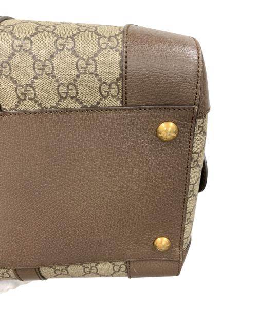 GUCCI（グッチ）GUCCI (グッチ) ダッフルバッグ ボストンバッグ GG スプリーム ブラウン サイズ:実寸サイズにてご確認ください。の古着・服飾アイテム