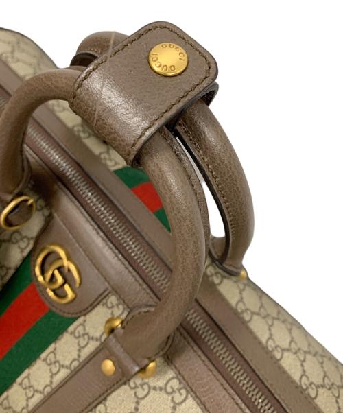 GUCCI（グッチ）GUCCI (グッチ) ダッフルバッグ ボストンバッグ GG スプリーム ブラウン サイズ:実寸サイズにてご確認ください。の古着・服飾アイテム