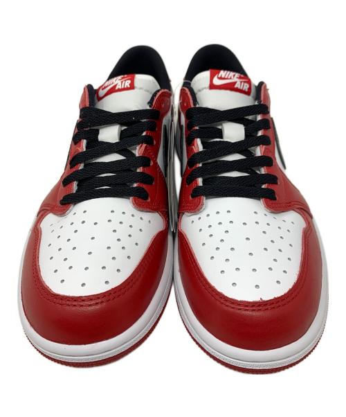NIKE（ナイキ）NIKE (ナイキ) スニーカー AIR JORDAN 1 LOW OG(エアジョーダン1 レトロ ロー OG) レッド×ホワイト サイズ:27.5cm 未使用品の古着・服飾アイテム