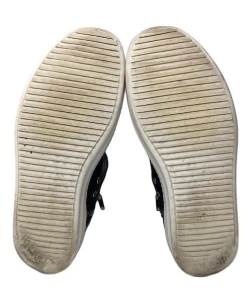 RICK OWENS（リックオウエンス）RICK OWENS (リックオウエンス) カーフレザー ハイカット スニーカー ラモーンズ ブラック サイズ:43の古着・服飾アイテム
