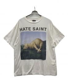 SAINT MICHAEL（セントマイケル）の古着「Tシャツ HATE SHEEP（ヘイト シープ）」｜ホワイト