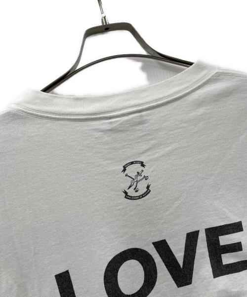 SAINT MICHAEL（セントマイケル）SAINT MICHAEL (セントマイケル) Tシャツ HATE SHEEP（ヘイト シープ） ホワイト サイズ:XLの古着・服飾アイテム