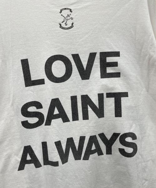 SAINT MICHAEL（セントマイケル）SAINT MICHAEL (セントマイケル) Tシャツ HATE SHEEP（ヘイト シープ） ホワイト サイズ:XLの古着・服飾アイテム